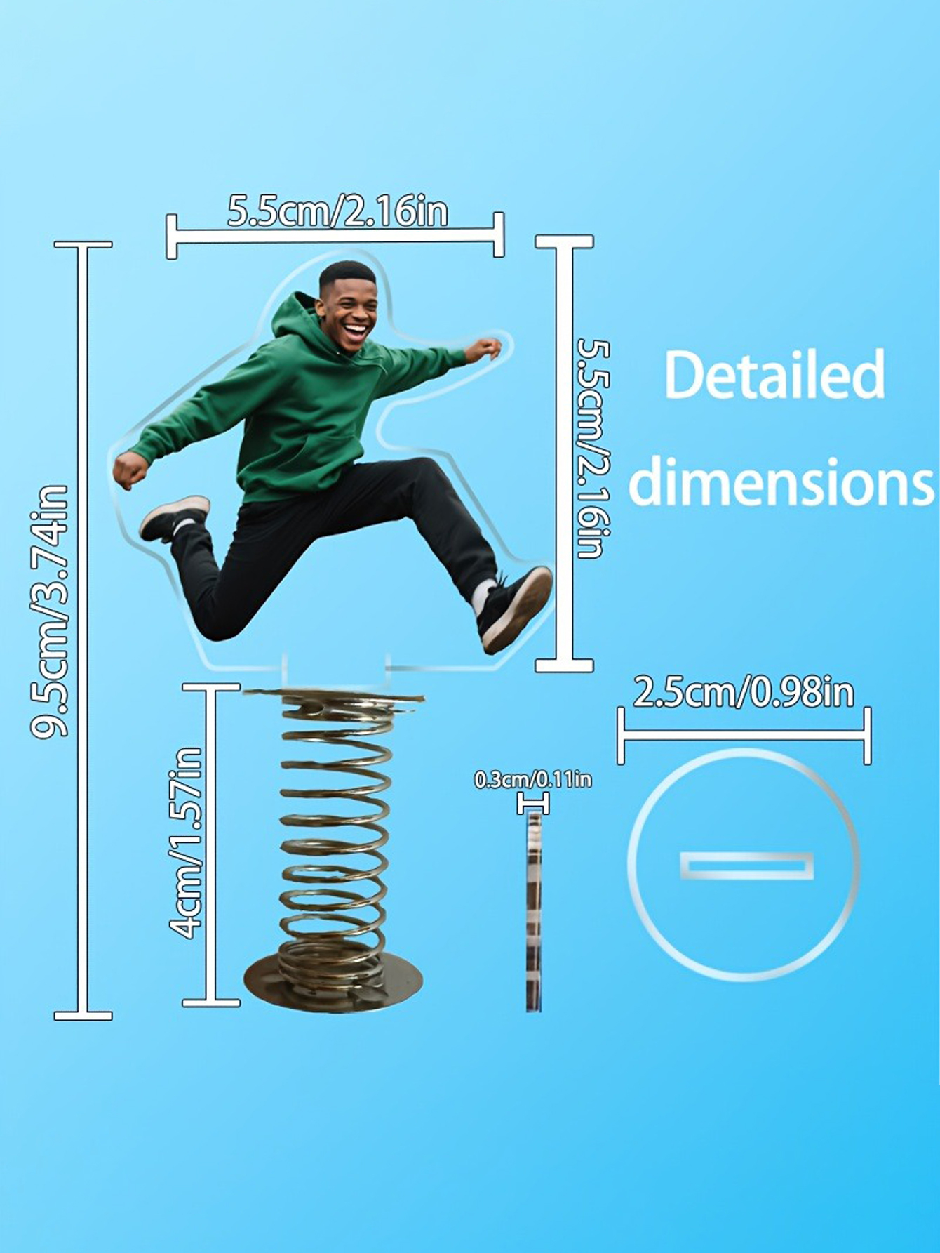Custom Spring-Action Photo Figurine